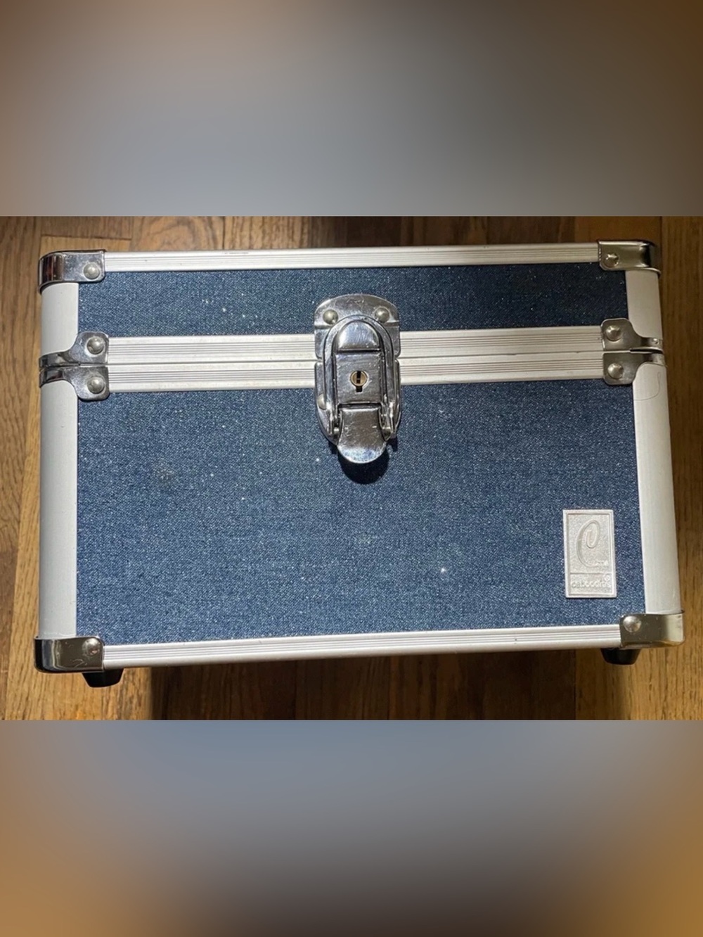 Caboodles Glitter Makeup Hard Case Blue